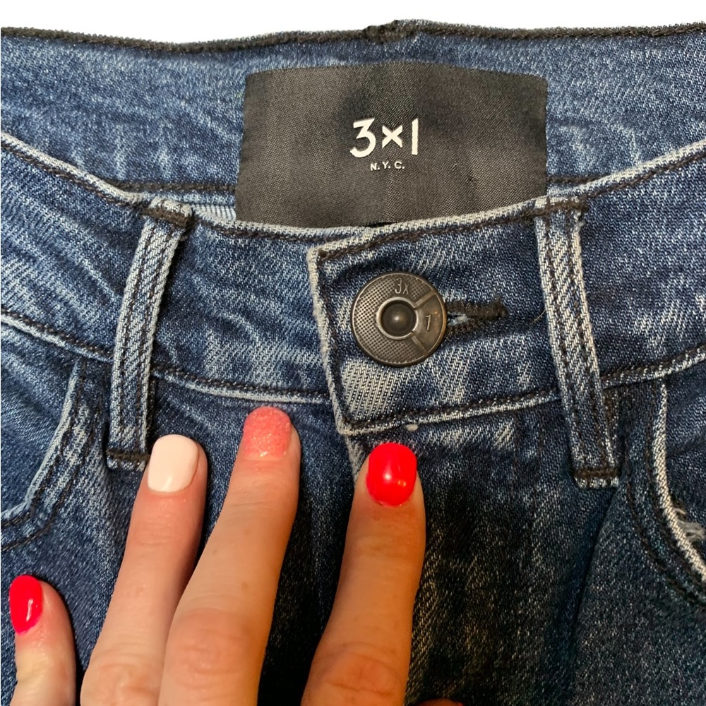 3X1 High Rise Split Seam Bell Jeans in Hester Size 27 - Picture 7 of 10